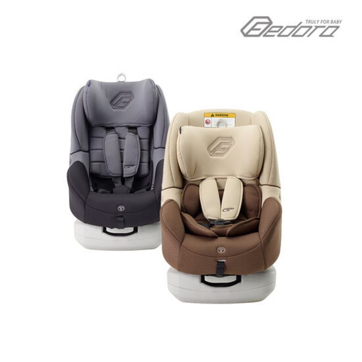 페도라 C6 신생아 카시트(ISOFIX)+보호매트+쿨시트, 색상:블랙