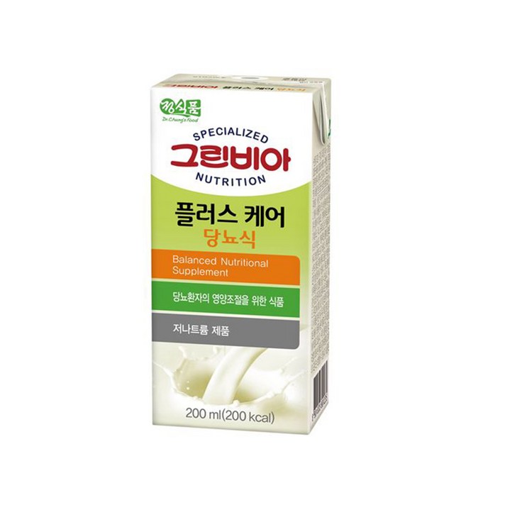 정식품 그린비아 플러스케어 당뇨식, 200ml, 48팩
