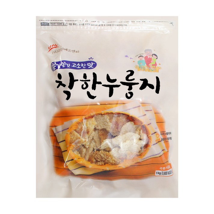 쫄깃쫄깃 고소한맛 착한누룽지 [1kg], 1000g, 1개
