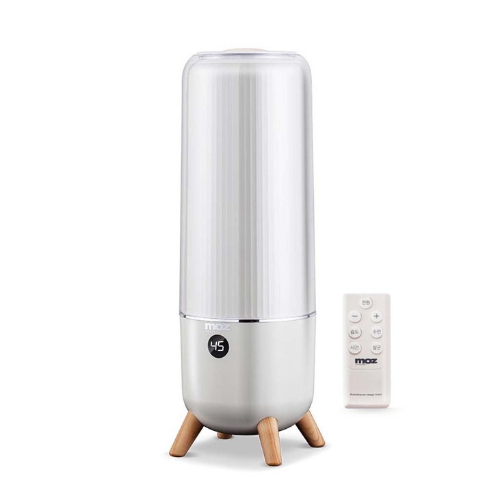 모즈 우드 스탠드 UV LED 살균 대용량 가습기 아이보리, DMH-600R