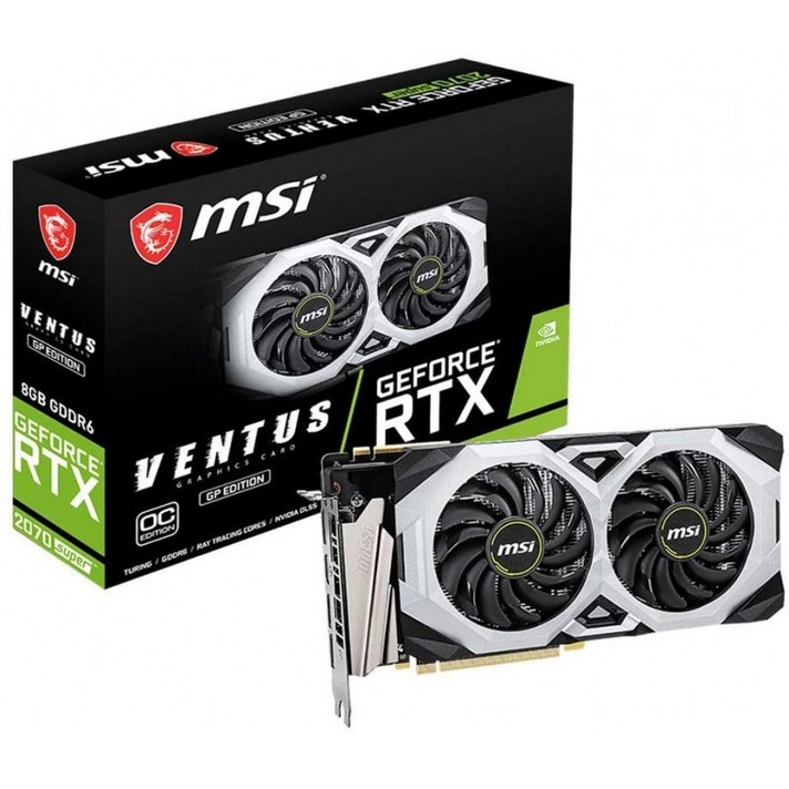 MSI 게이밍 지포스 RTX 2070 슈퍼 8GB GDRR6 256 비트 HDMI / DP NVLink Torx 팬 튜 어링 아키텍처 오버 클럭 G-SYNC 그래픽, 단일옵션