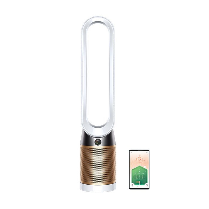 공기청정기 다이슨 다이슨 TP06 공기청정기 시원한 바람 정화 홈 침실 루프 클리어 포름알데히드, 단일옵션, 화이트 골드