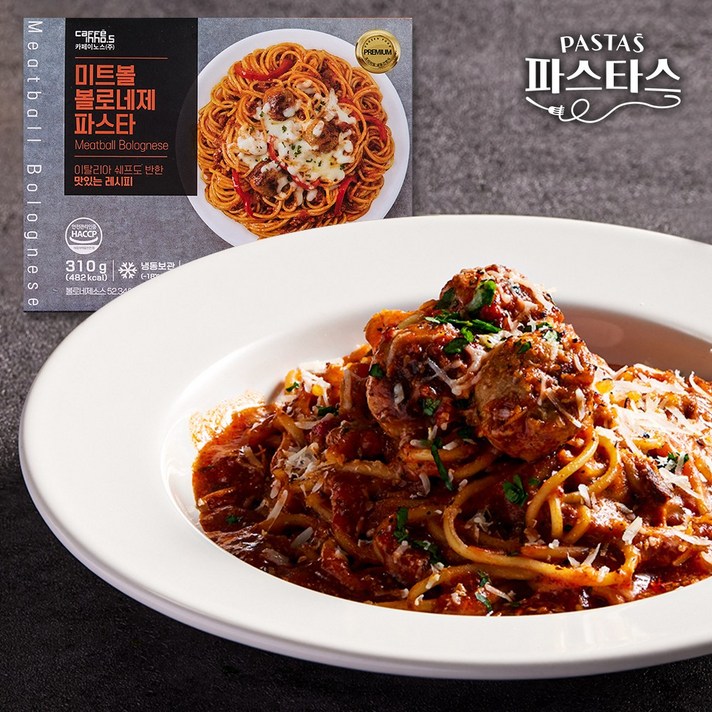 파스타스 쉐프 파스타 4종, 미트볼 볼로네제 파스타, 1팩, 310g