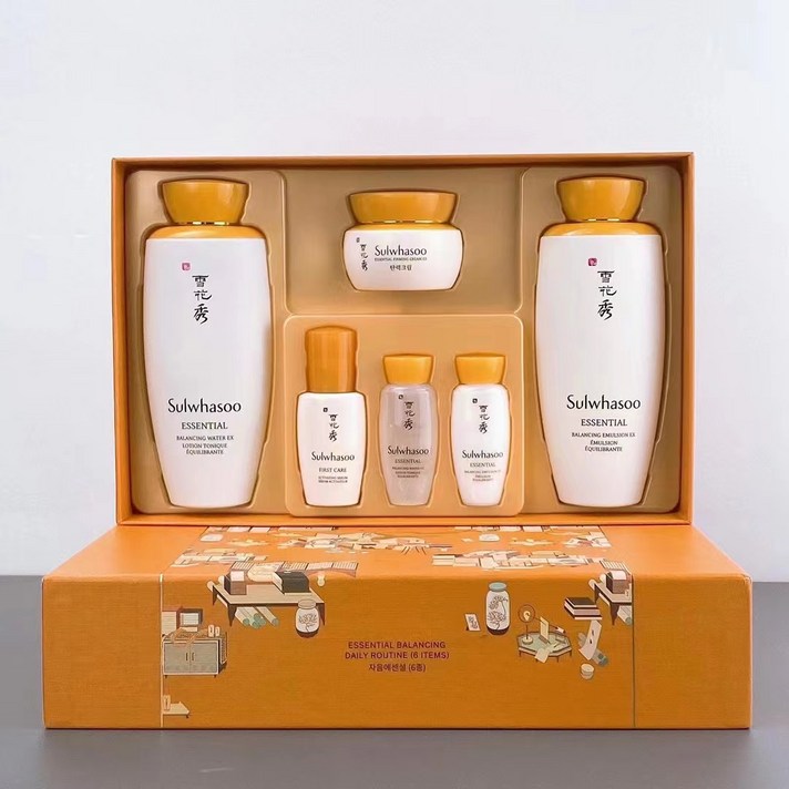 설화수 자음 에센셜 6종 세트 (탄력크림 15ml) 기초케어 스킨로션 세트 정품