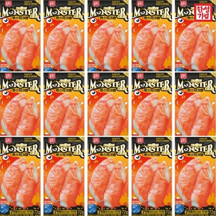 [다만세푸드] 한성 몬스터크랩 72g x 15개 (유통기한 최상) / 크래미 스노우크랩