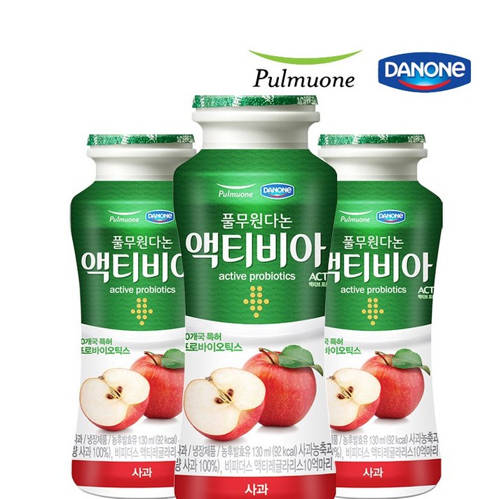 액티비아 사과 130ml, 24개
