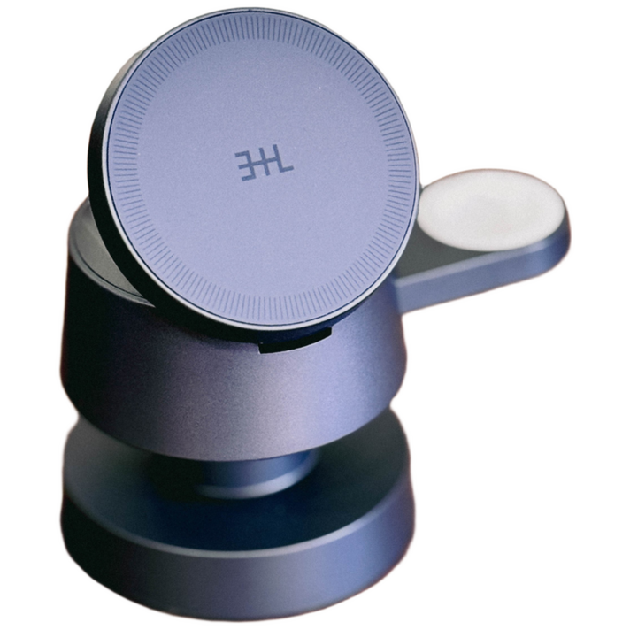 삼플라 3in1 고속 무선 충전기 맥세이프 거치대 무드등 갤럭시워치 애플워치 스마트 워치 에어팟 애플 삼성 이어폰 버즈 충전 핸드폰 아이폰 보조배터리 미니 여행용 접이식 다용도