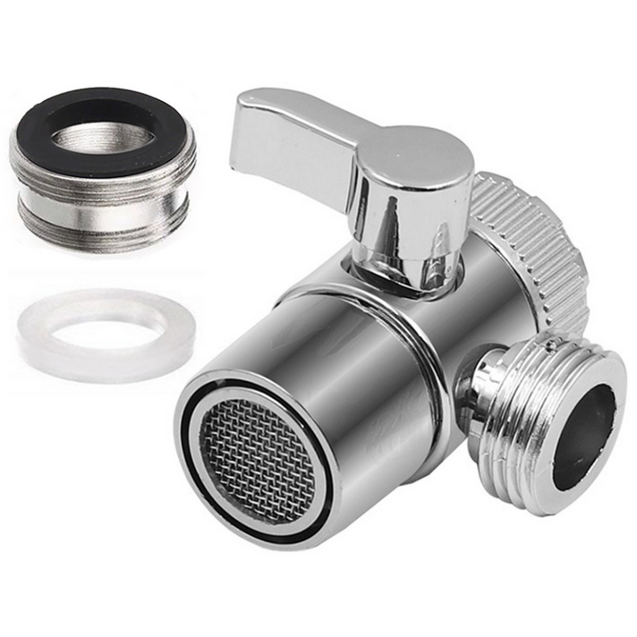 수도꼭지 변환어댑터 세면대 샤워기 연결 어댑터, 3개