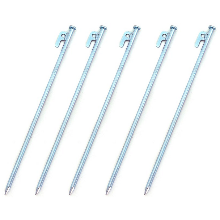 리모드 강철 크롬 단조팩 텐트팩 타프팩 40cm 실버,5개, 1개