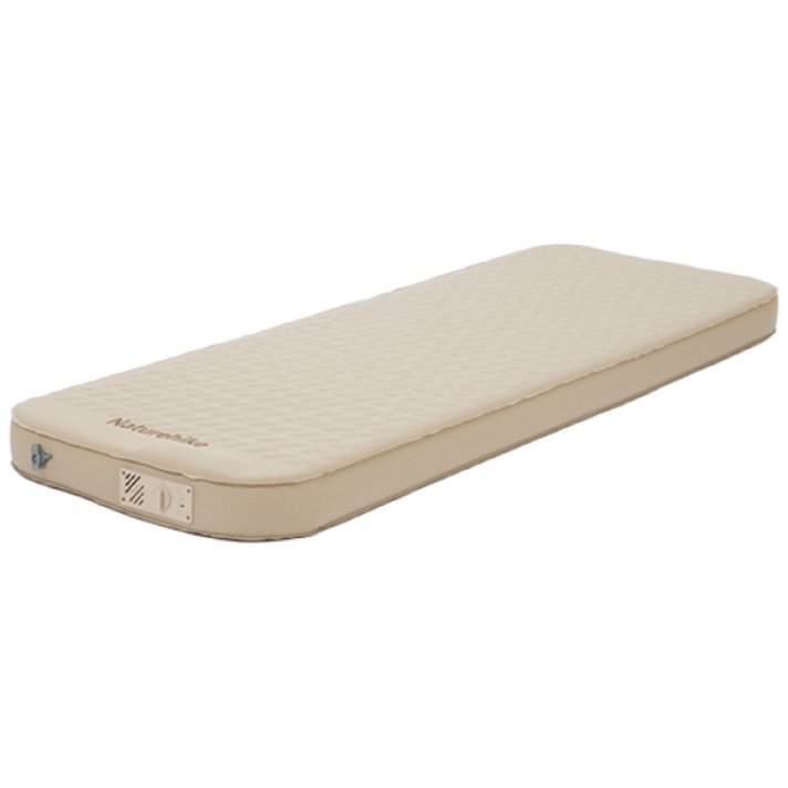 네이처하이크 C12 자충 매트 펌프내장형 차박 에어 침대 토퍼 휴대용 매트리스, 베이지
