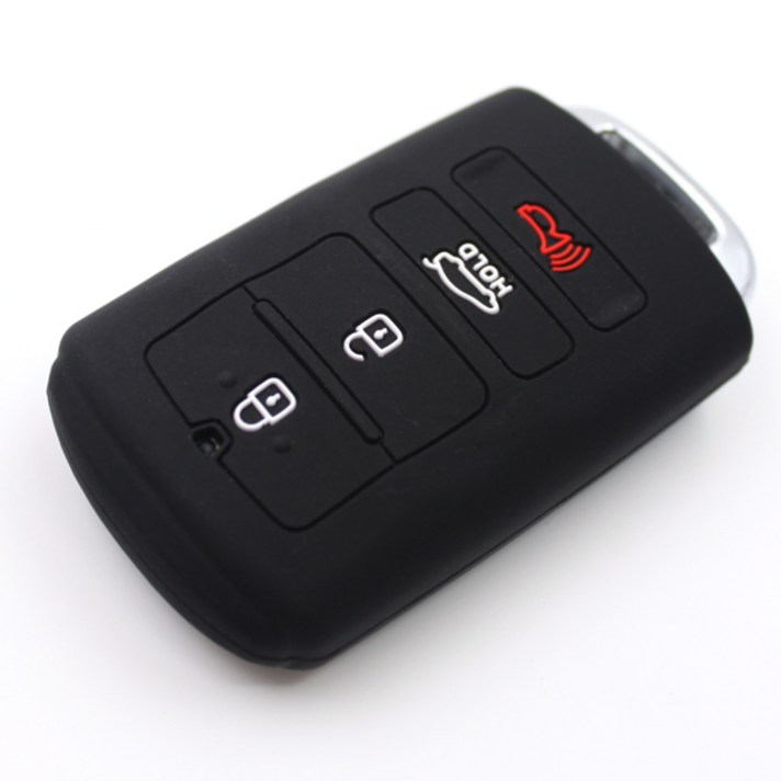 기아 올뉴 K7 스마트키 실리콘 케이스, 블랙