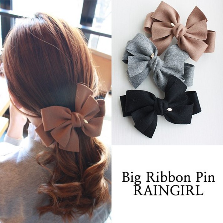 레인걸 리본 머리핀