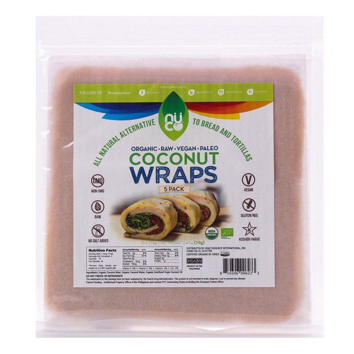 Nu Coconut 오리지널 코코넛 랩, 70g, 1개