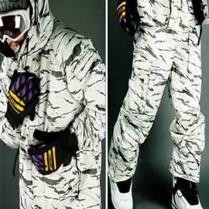 사우스플레이 스키 보드 상의+하의 세트- 흰사막 스키/보드복 상의