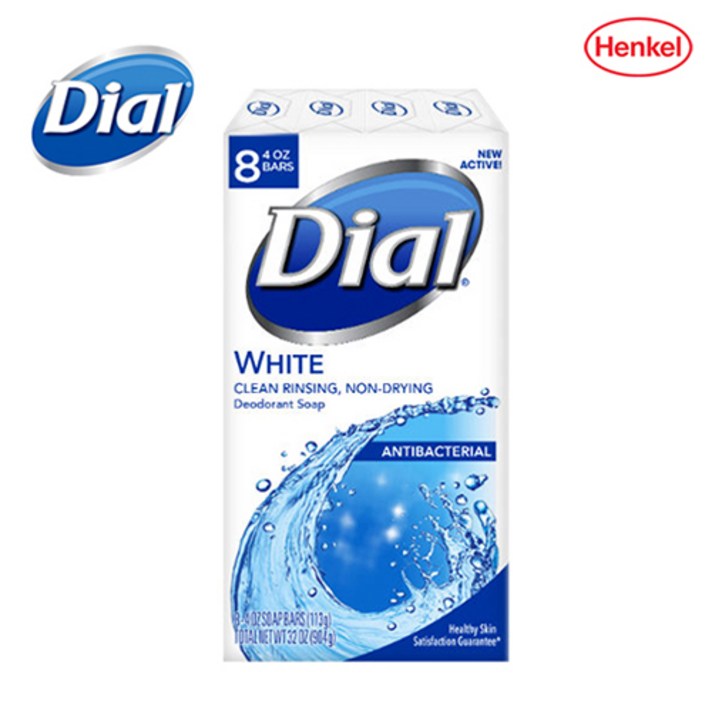 미국 다이알 화이트 항균비누 113gX8개입 화장비누, 113g, 8개입