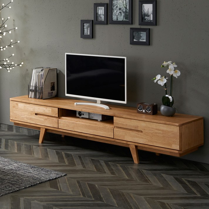 다올퍼니 북유럽 원목 TV거실장 거실장, 07. 2000 비디오형