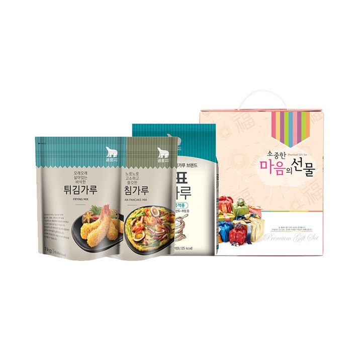 곰표 밀가루 선물세트(튀김+부침+밀가루) 3P, 1개