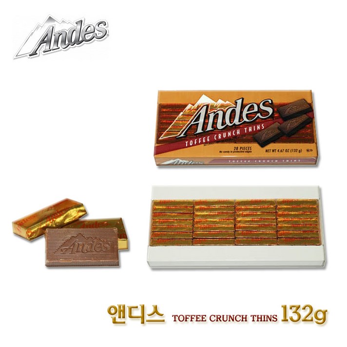 tootsie Andes 앤디스 토피 크런치 띤 132g, B789_앤디스토피크런치띤132g