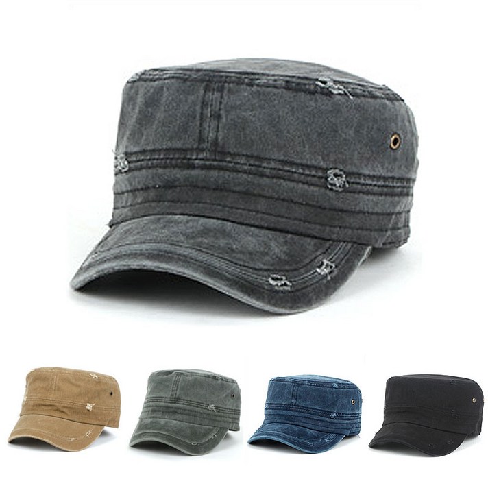 WY 빈티지코튼 군모 모자 빈티지모자 밀리터리