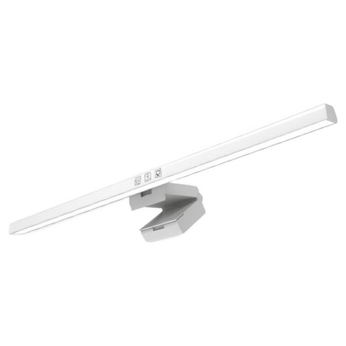 픽셀아트 LED 모니터 스크린바, 화이트, 1개