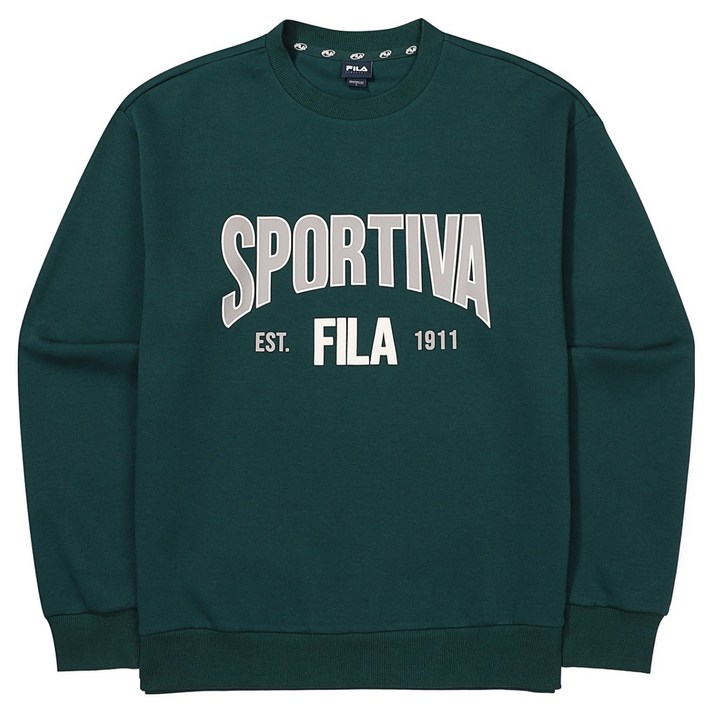 휠라 남녀공용 그래픽 맨투맨 FS2POF3108X