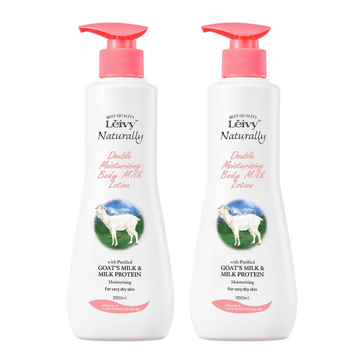 레이비 산양유 바디로션 플로럴 코튼향, 350ml, 2개