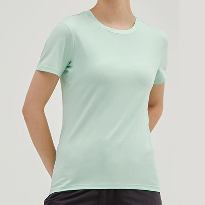 안다르 여성용 에어리쿨 릴렉스핏 메쉬포인트 숏슬리브 티셔츠