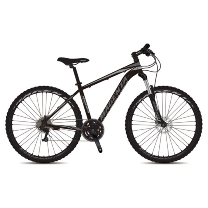 뮤트 마젠타 370HD 17 MTB자전거, 매트블랙 + 그레이, 172cm 20230215