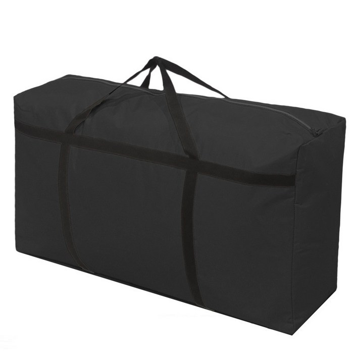캠핑옷가방 KRIDA 대용량 이사 캠핑 수납 가방 특대형 120L, 블랙