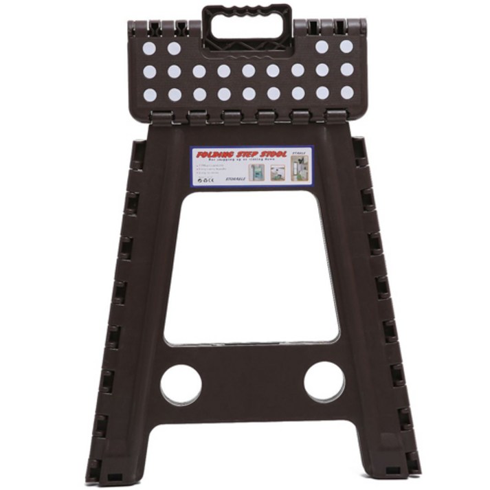 특대형 뉴본 원터치 도트 접이식 의자, 브라운, 1개