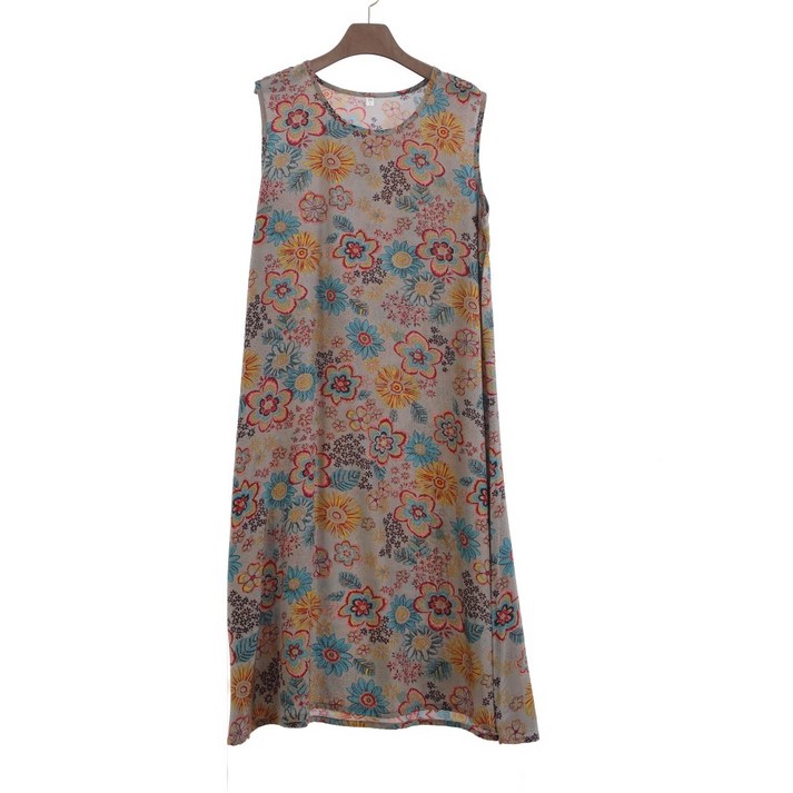 인견총각 국산 풍기인견 여성 시원한 민소매 원피스 1p