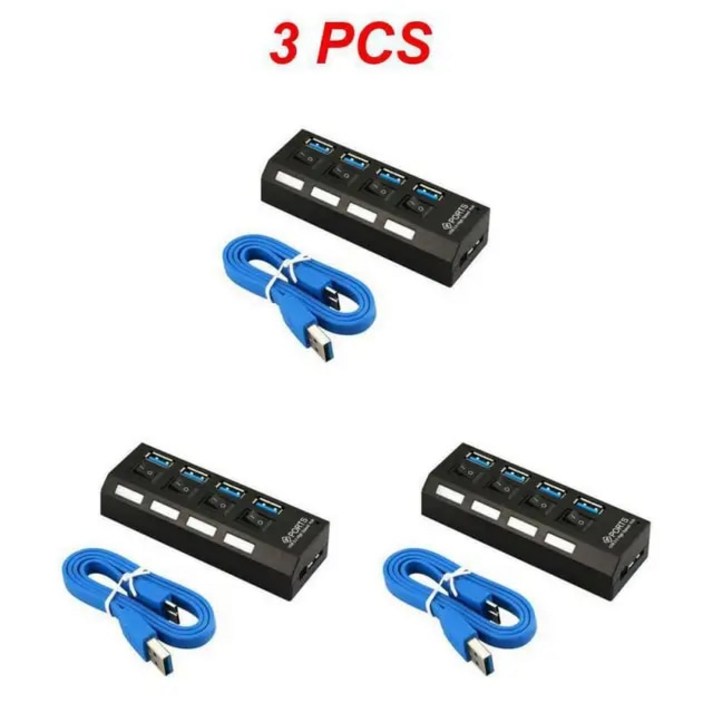 멀티허브 30 허브 USB 멀티 분배기 PC용 전원 어댑터 7 포트 다중 확장기 USB3 1 5 개