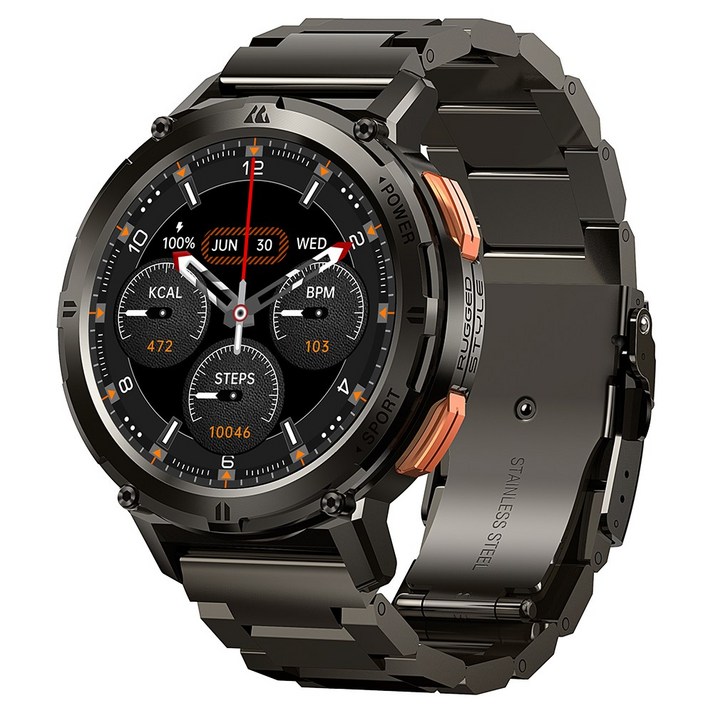 2024 AMAZTIM T2 스마트워치 IP69K 5ATM AMOLED AOD 블루투스 통화