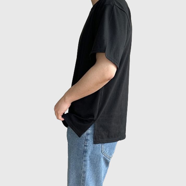 티셔츠남자20수 남녀공용 줄지않는 레이어드티 20수 옆트임 반팔티