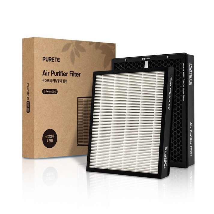 퓨어뜨 삼성 공기청정기 필터 모음전 CFX-B100 CFX-C100 CFX-D100 CFX-G100 CFX-K100 호환용, 1세트, CFX-G100D_슈퍼형(1개)