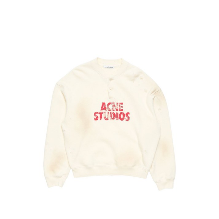 아크네 스튜디오 로고 프린트 스웨트셔츠