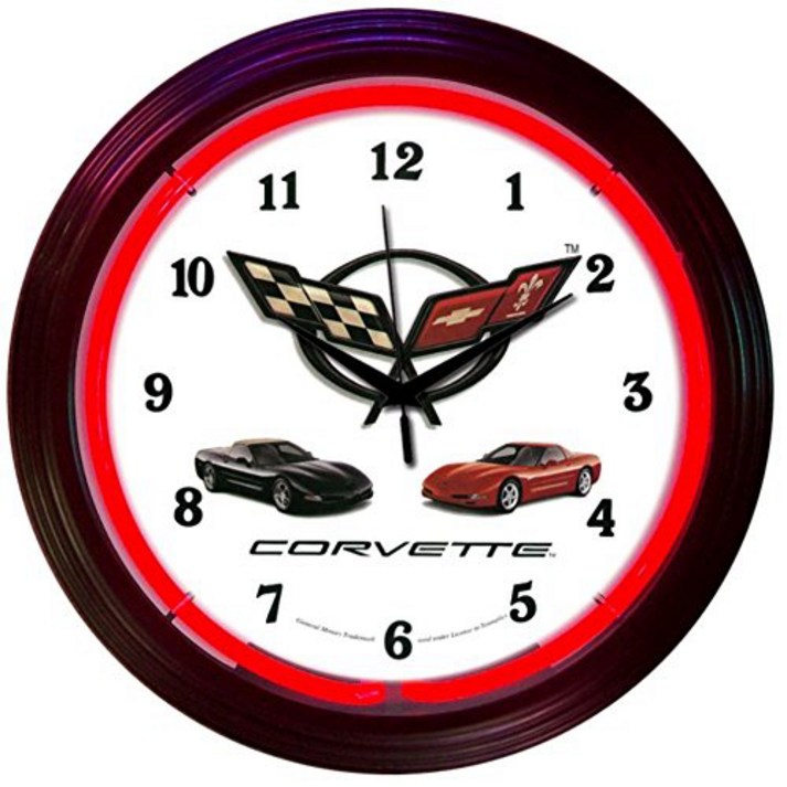 Corvette C5 Neon Clock 코르벳 C5 네온 시계