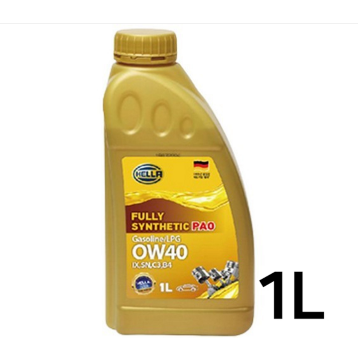 이벤트 4통구매시 1통 추가 증정 헬라 골드 PAO 독일정품 100%합성유 0W20 0W30 0W40, 0W30, 1개, 1l