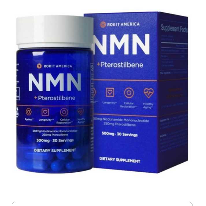 로킷아메리카 NMN  프테로스틸벤 500mg 캡슐