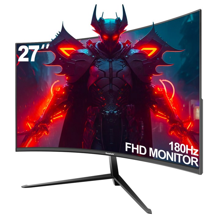 Gawfolk 27인치 FHD 게이밍 모니터 리얼 180Hz 1ms MPRT+프리싱크/G-sync 지원 GF270C블랙, GF270C