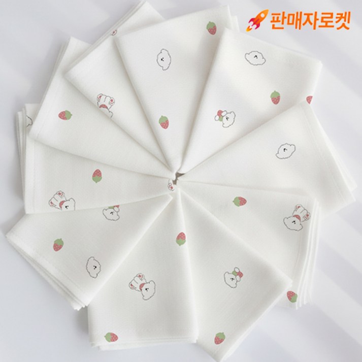 코코자네 밤부 100% 시그니처 손수건 10장