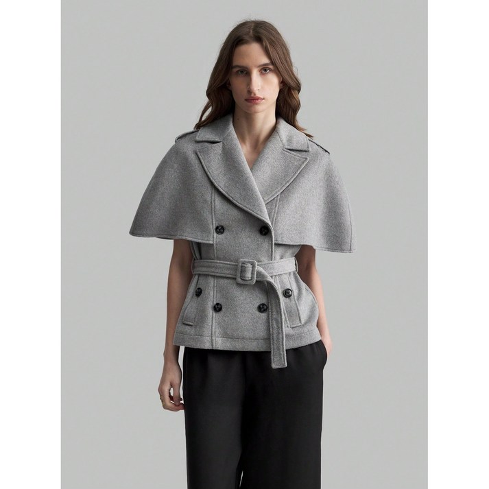 그루밍 grooming 여성 겨울 봄 케이프 망토 트렌치 재킷 코트 아우터