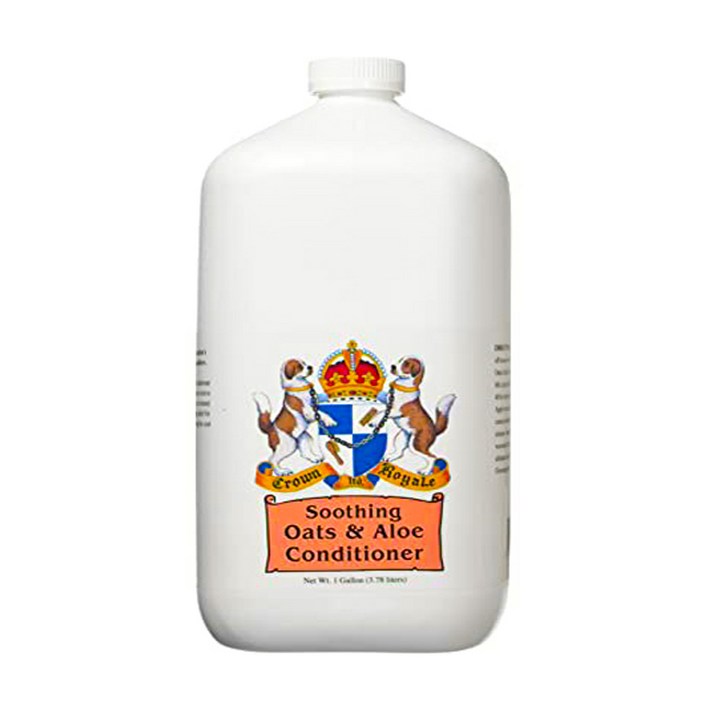 (펌프증정) 미국 크라운로얄 수딩 오트&알로에 컨디셔너 3.8L 원액 전견종 민감 피부진정 도그쇼 애견 고양이, 1개, 3.8L