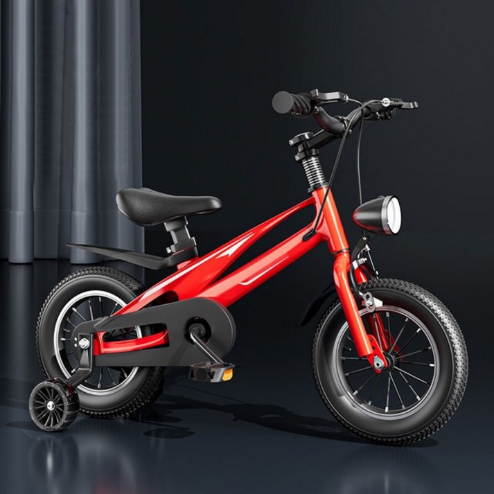 12인치자전거 14인치자전거 16인치자전거 어린이용 마그네슘 합금 사이클링 자전거 미끄럼 방지 타이어 어린이 선물 12 인치 14 16 조절 가능 2-7 세