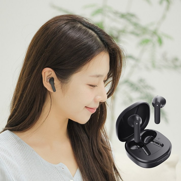 QCY AIR 블루투스 무선 이어폰, 크림블랙