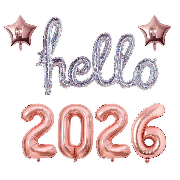 올리브파티 2026 2025 신년 파티 용품 풍선 세트 패키지