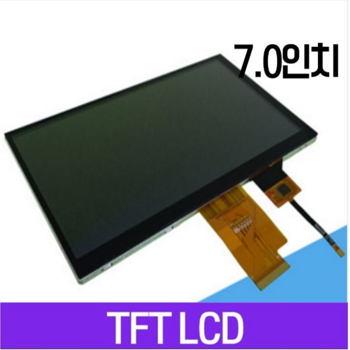 7 인치 디스플레이 해상도 1024x600 LCD 크기 : CFT 터치 I2C 인터페이스가있는 164.86x99.96x5.85m