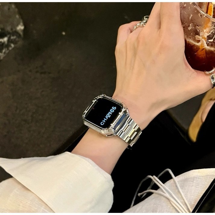  올해브  애플워치 호환 클래식  메탈 스트랩 밴드