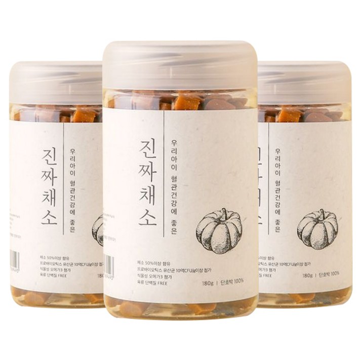진짜채소 강아지 노즈워크 야채 간식 져키 180g 진짜채소 강아지 노즈워크 야채 간식 져키 180g