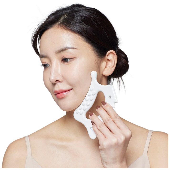 이너소울 세라믹 괄사마사지페이스 괄사 두피 림프 얼굴 괄사마사지기